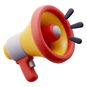 pngtree dynamic graphic of a megaphone emoji for communication and social media png image 14279920