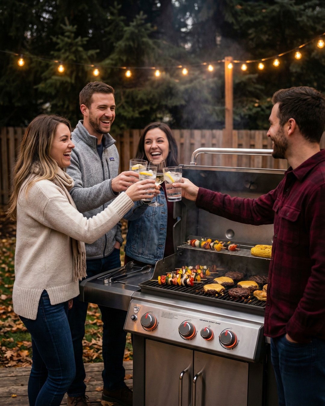 Backyard BBQ Setup