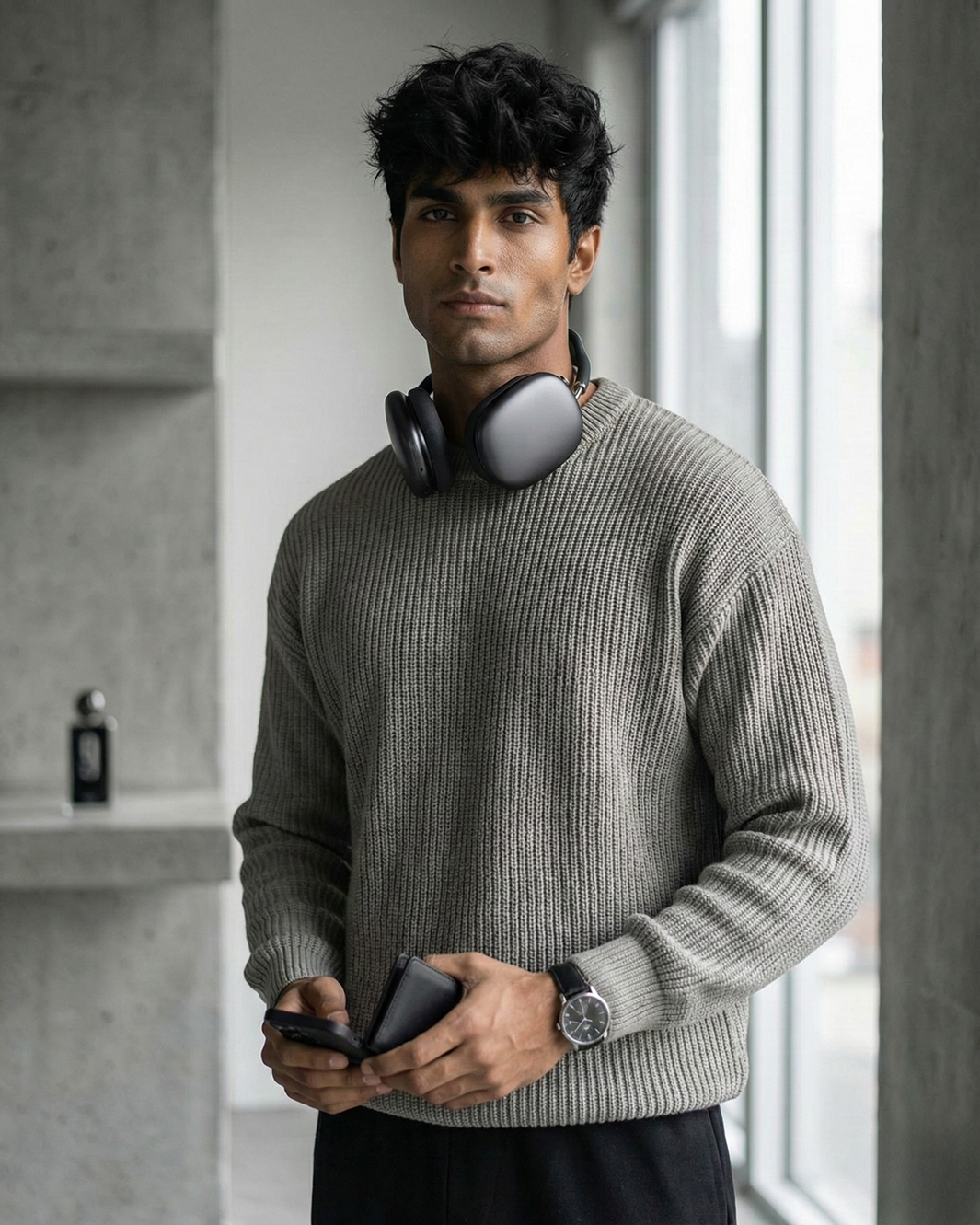 Headphones on Head
