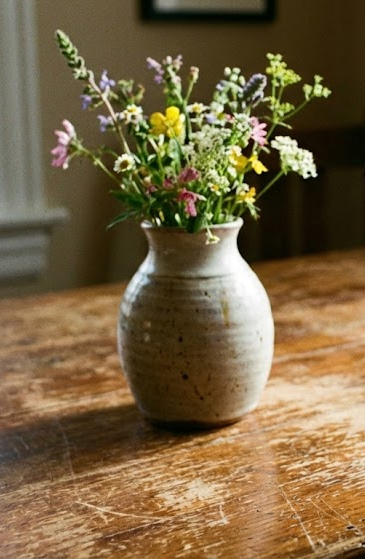 vase on table
