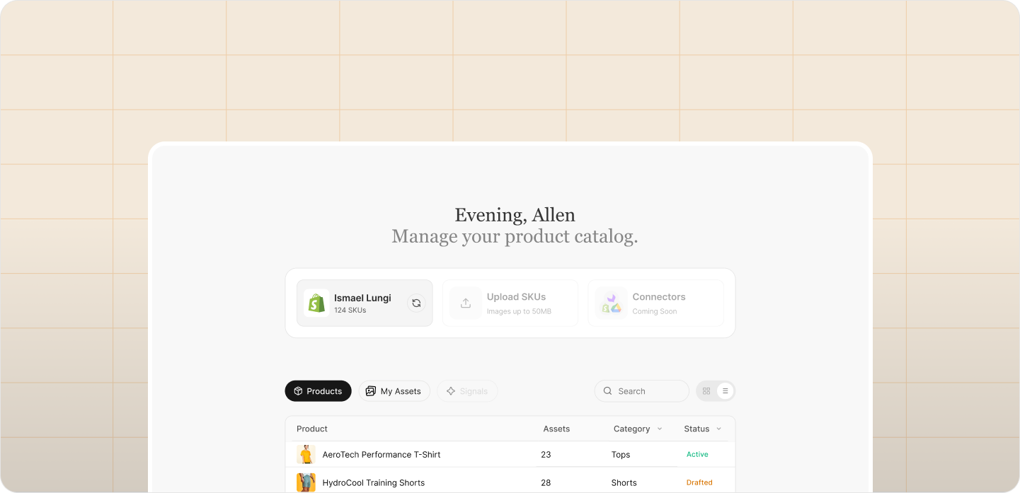 Manage your Product Catalog