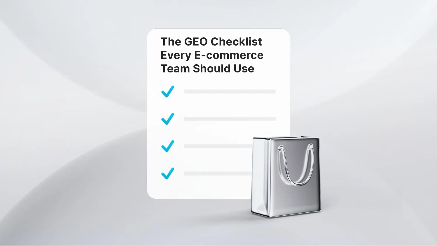 GEO Checklist E-commerce Team Should Use