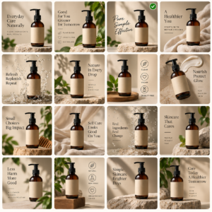 shopify marketing Agency | Multiple ad variations generated from one product photograph, one approved